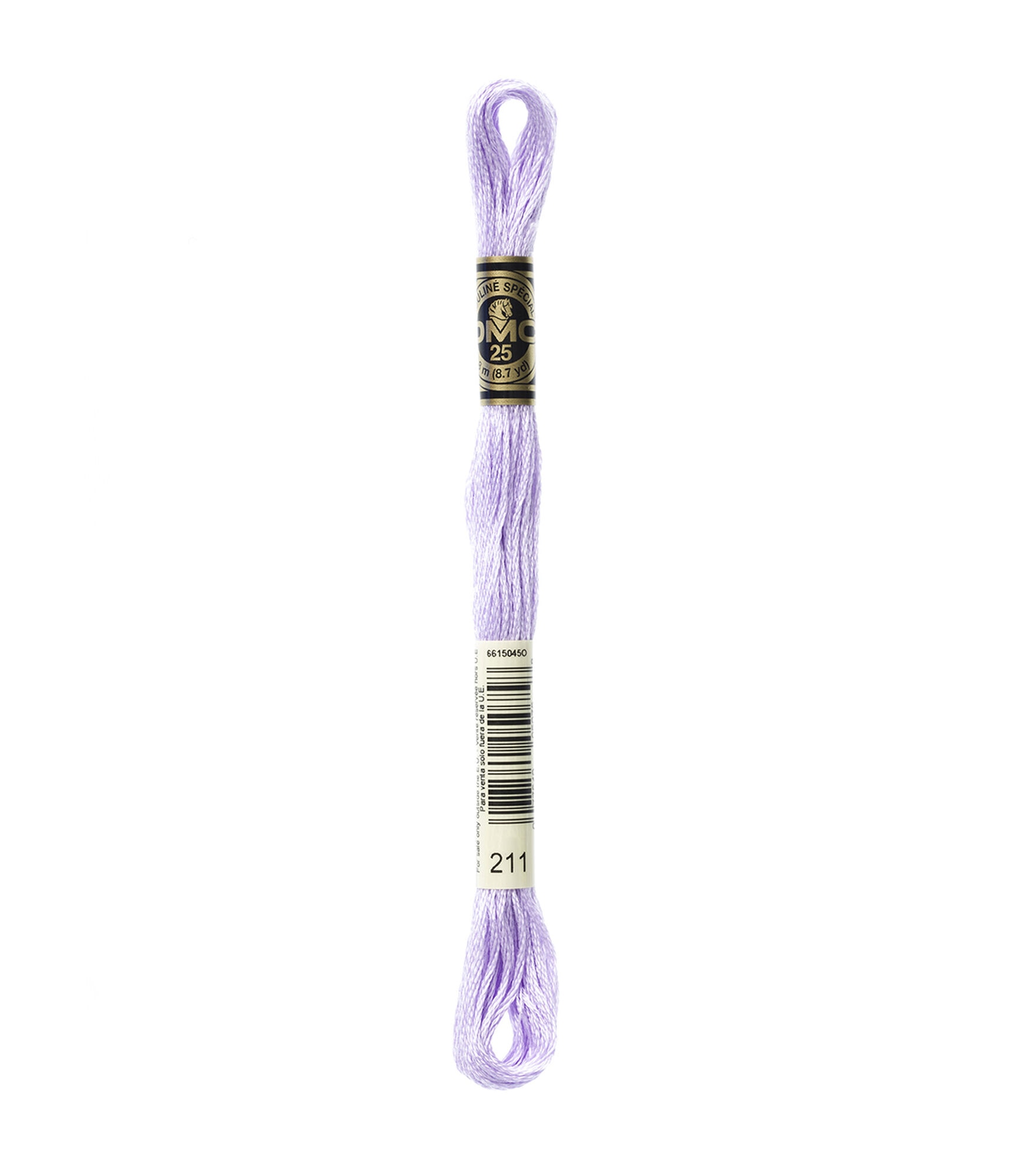 DMC 8.7yd Pink 6 Strand Cotton Embroidery Floss, 211 Light Lavender, hi-res