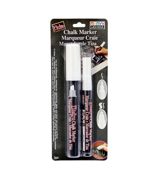 Marvy Uchida Bistro Chalkboard Markers - White - Shop Pens at H-E-B