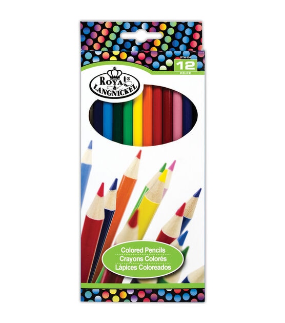 Royal Brush Colored Pencils Bright 12 Pkg