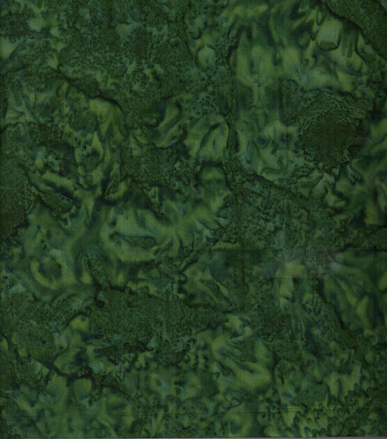Batik Cotton Fabric Tonal Deep Green