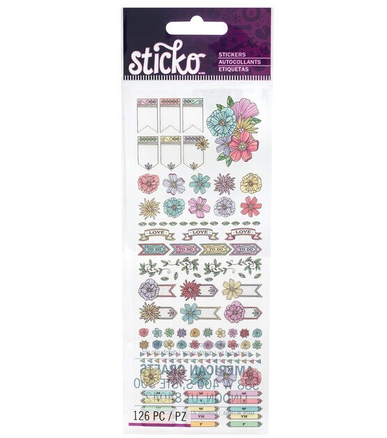 Sticko Etched Planner Tiny Stickers