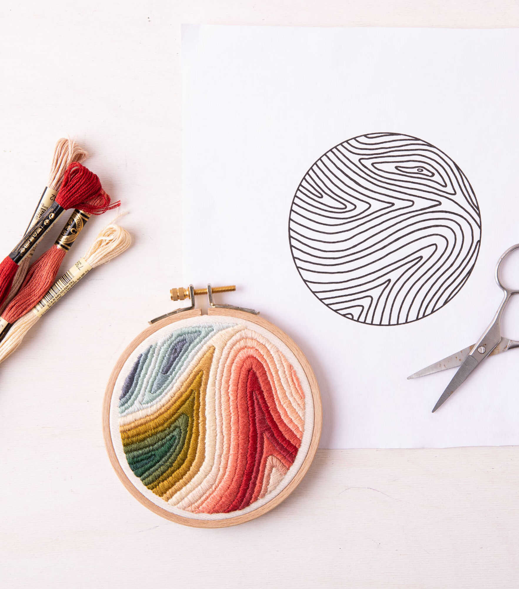 Marbled Embroidery Video Tutorial on Creativebug