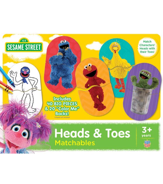 MasterPieces 60ct Sesame Street Heads & Toes Matching Game