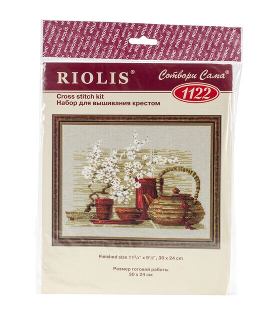 RIOLIS 12" x 9.5" Tea Counted Cross Stitch Kit