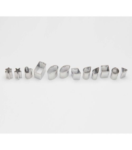 Sculpey 12pc Mini Metal Geometric Cutters, , hi-res, image 3