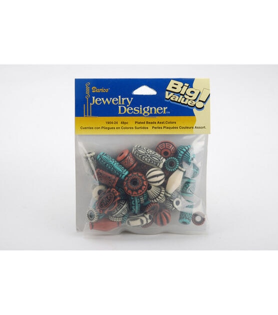 48pc Multicolor Wood Beads by hildie & jo