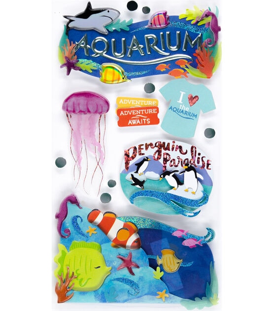 Jolee’s Boutique Dimensional Stickers Aquarium