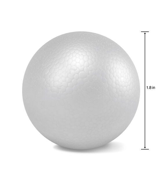 Smooth Foam Balls 2" 12 Pkg White, , hi-res, image 2