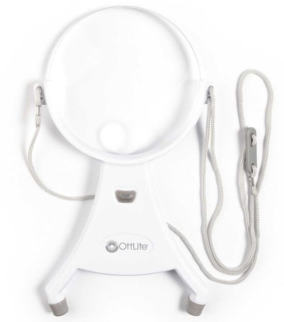 OttLite 9" Hands-Free LED Magnifier with 4" Lens