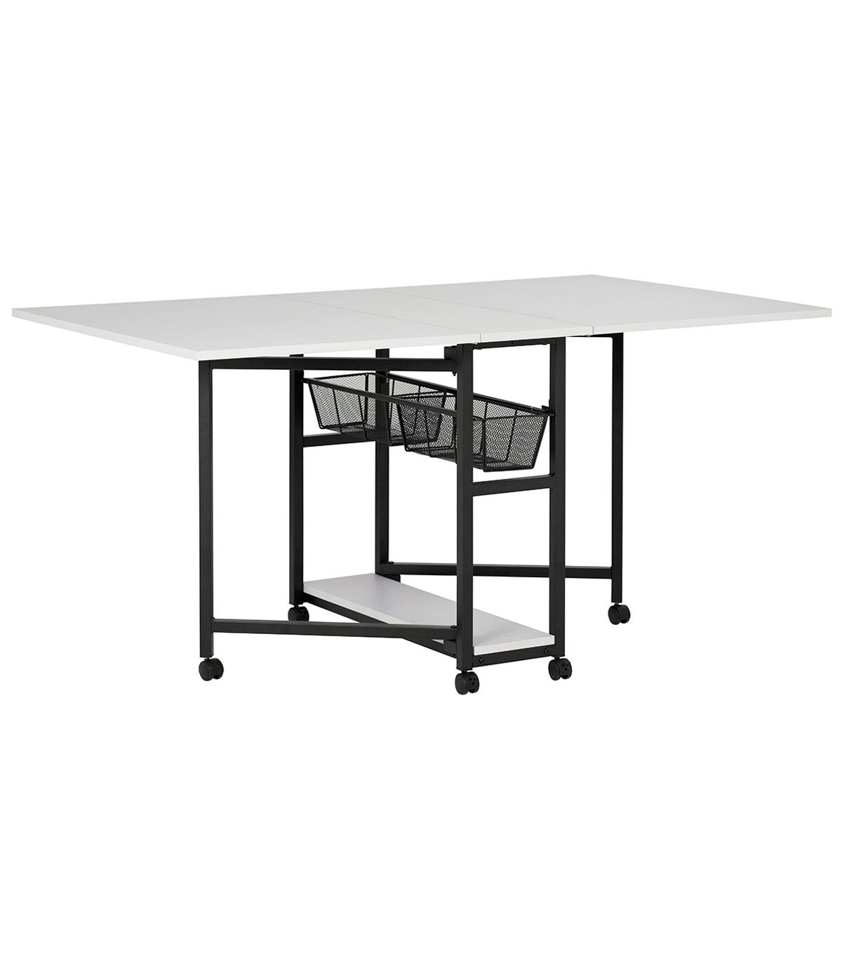 Studio Designs 59 x 36.5 Mobile Fabric Cutting Table With Storage
