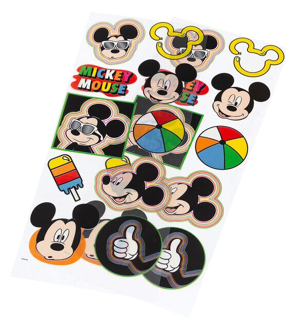 American Crafts Disney Stickers Mickey Head Badges, , hi-res, image 2