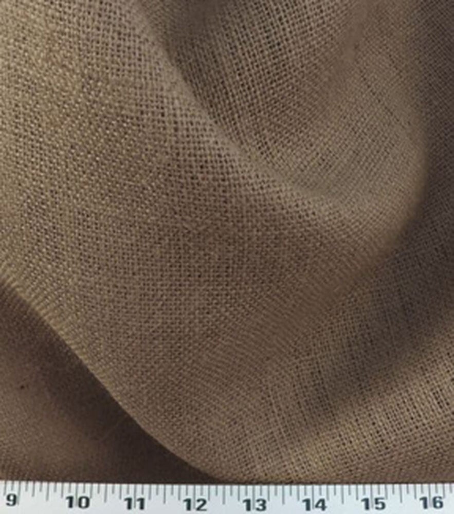 Burlap Fabric 44'', Brown, swatch