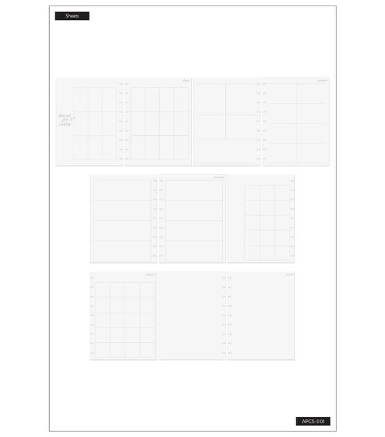 10 Sheet Clear Happy Planner Sticker Guides, , hi-res, image 2