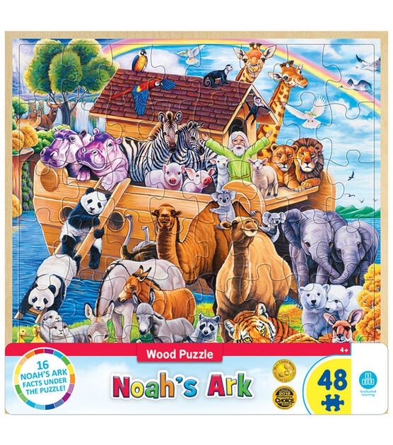 MasterPieces 12" x 12" Wood Noah’s Ark Jigsaw Puzzle 48pc