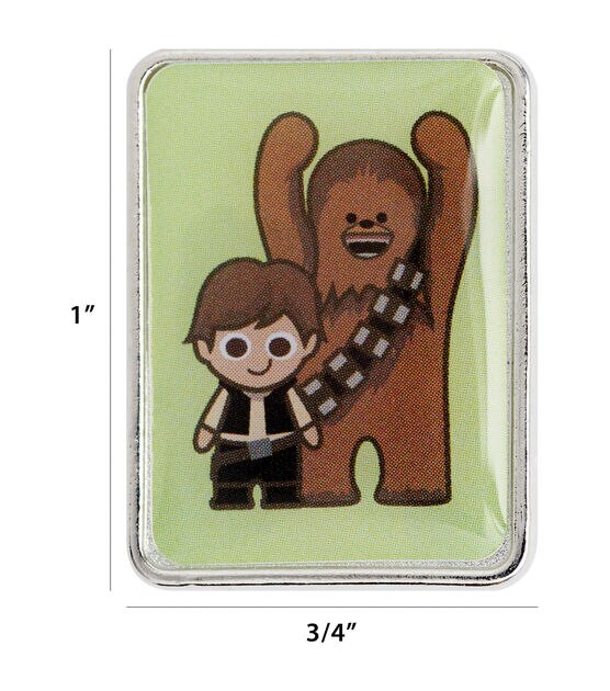 Blumenthal Lansing 1" Star Wars Han & Chewy Shank Buttons 2pk, , hi-res, image 4