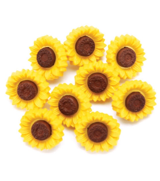 Favorite Findings 9pk Sunny Flowers Shank Buttons
