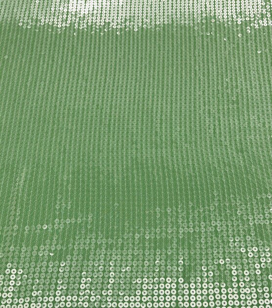 Green Sequin Chiffon Fabric