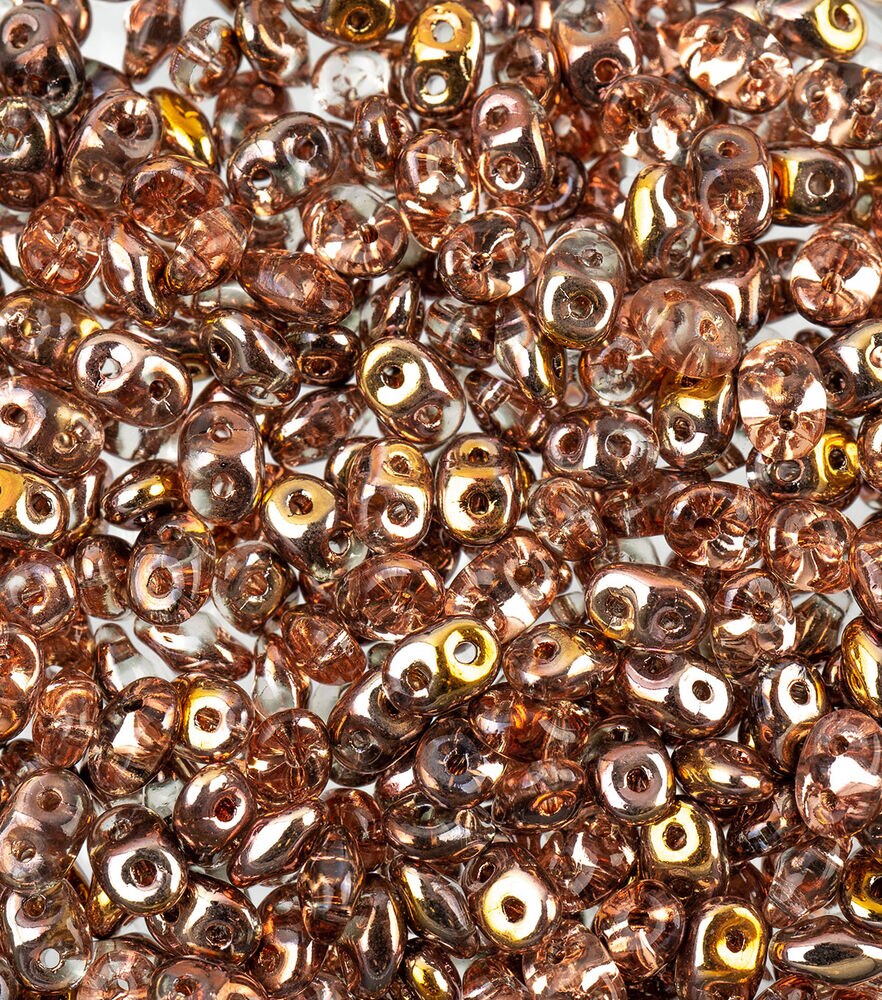Czech Glass SuperDuo Beads 24G - Apollo Gold - Czech Beads - Beads & Jewelry Making