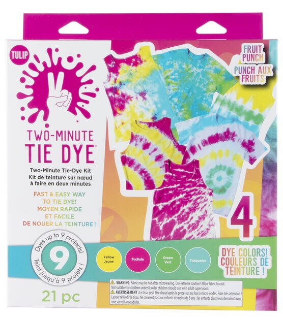 Tulip 21ct Two Minute Fruit Punch Fabric Tie Dye Kit