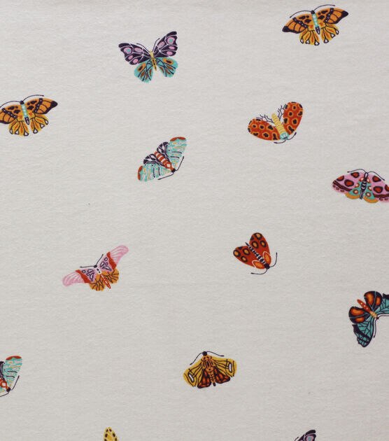 Butterflies Allover Super Snuggle Flannel Fabric