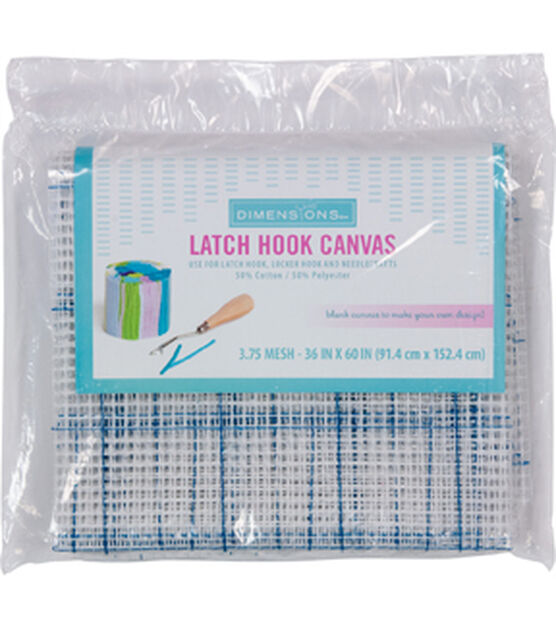 3.75 Mesh Rug Canvas for Latch Hook, Locker Hook, Rug Hooking