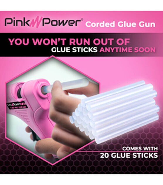 GlueSticksDirect Neon Pink Colored Glue Sticks for Hot, Cool and Dual Temp  Glue Guns, Large Bulk 5 lb Box - 7/16 X 4