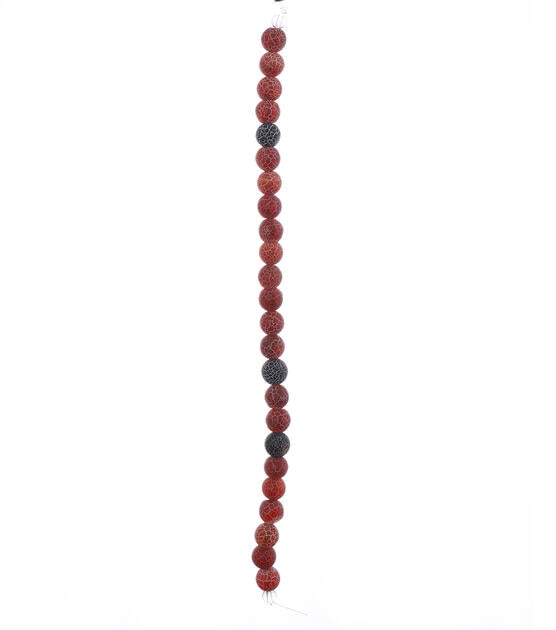 8mm Multicolor Round Frosted Agate Bead Strand by hildie & jo, , hi-res, image 3