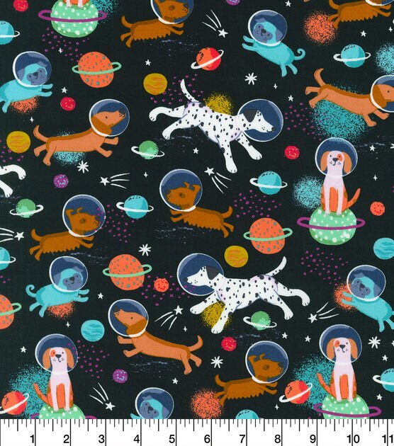 Robert Kaufman Space Tails Novelty Cotton Fabric, , hi-res, image 2