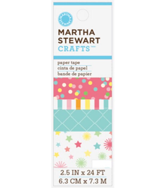 Martha Stewart Crafts Paper Tape 4PK Modern Festive