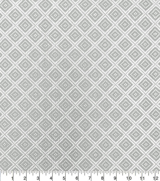 Grey Diamond Woven Design Fabric, , hi-res, image 2
