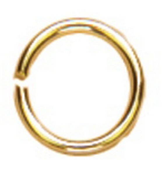 Cousin 4mm Gold Elegance Open Jump Ring 30PK 14K Gold Plated