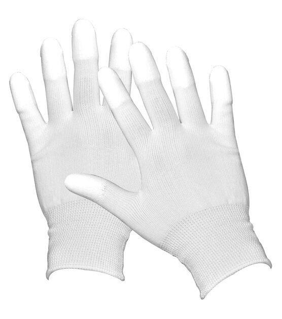 4Pairs White Nylon Sewing Glove Quilting Gloves for Free-Motion Quilting  Working Gloves with Grip Fingertip for Crafting Quilter - AliExpress