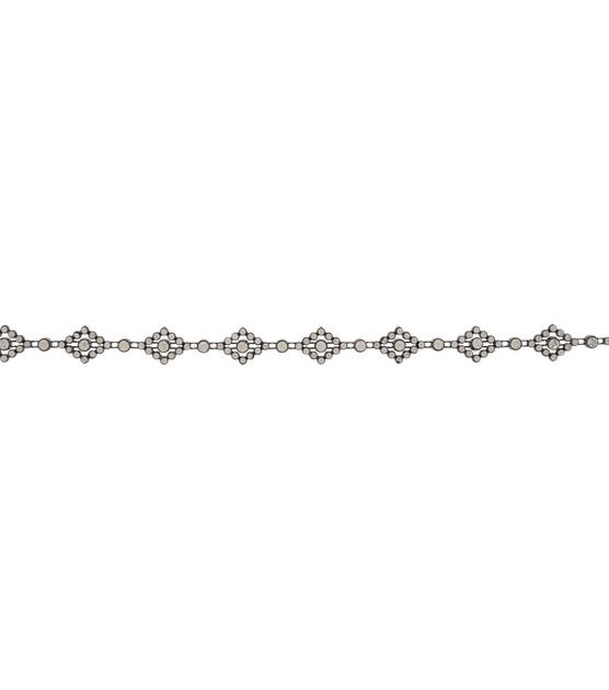 Simplicity Diamond Rhinestone Chain Trim Black & Crystal