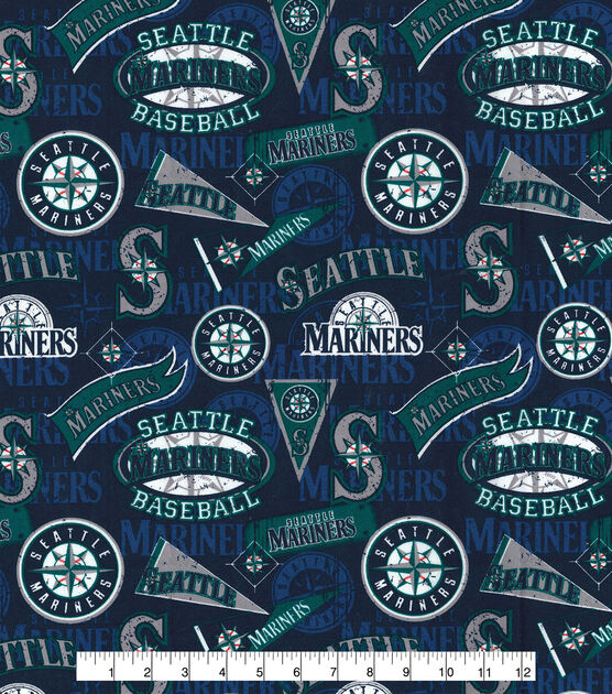 Fabric Traditions Seattle Mariners Cotton Fabric Vintage, , hi-res, image 2