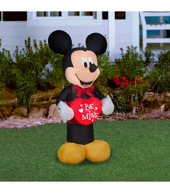 National Tree 42" Inflatable Valentine’s Mickey Mouse, , hi-res, image 3