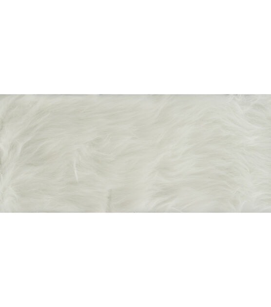 4.0 in White Faux Fur Trim, , hi-res, image 2