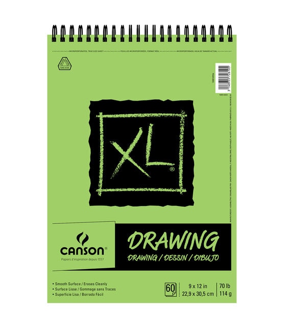 Canson XL Drawing 60 sheet 9''x12'' Paper Pad