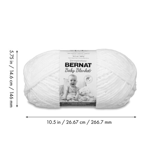 Bernat Baby Blanket 220yds Super Bulky Polyester Variegated Yarn, , hi-res, image 9
