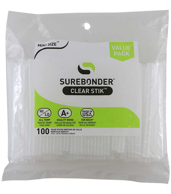 Surebonder Mini Glue Sticks-100 Value Pack