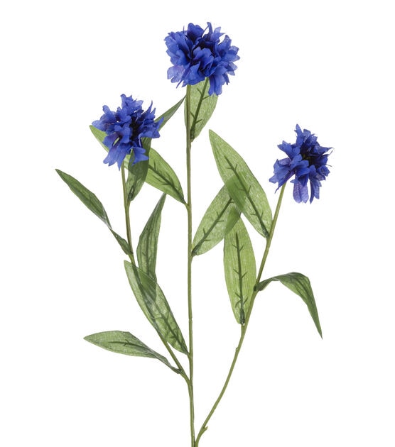 28" Blue Cornflower Stem by Bloom Room, , hi-res, image 2