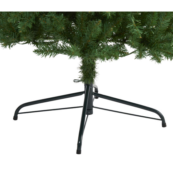 Nearly Natural 7.5' Pre Lit Green Slim Mountain Pine Christmas Tree, , hi-res, image 4