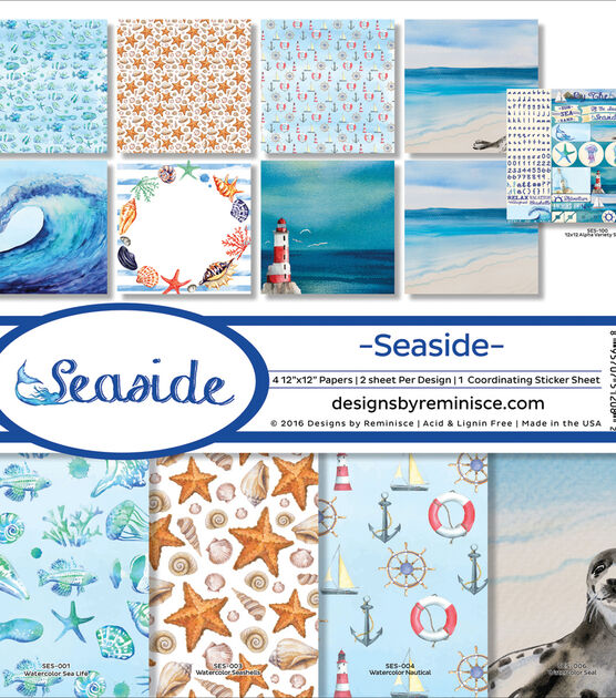 Reminisce Collection Kit 12"X12" Seaside
