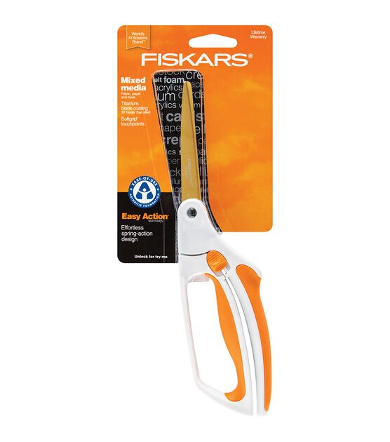 Fiskars 8" Softouch Titanium Multi Purpose Scissors