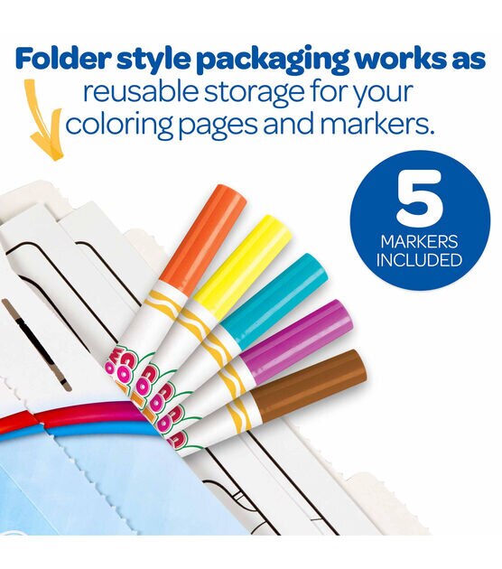 Crayola 10" x 8.5" Disney Frozen Wonder Coloring Kit 23ct, , hi-res, image 5