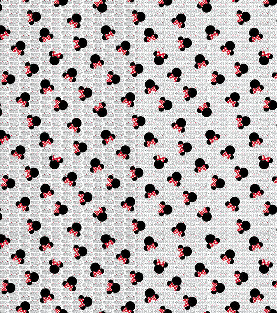 Disney Minnie Mouse Cotton Fabric  Minnie Heads with Bows, , hi-res, image 2