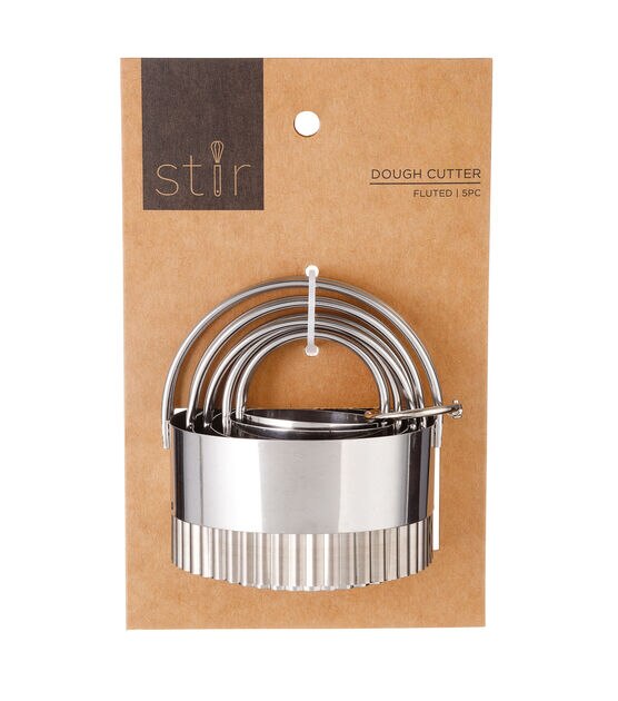 5ct Circle Fluted Dough Cutters by STIR