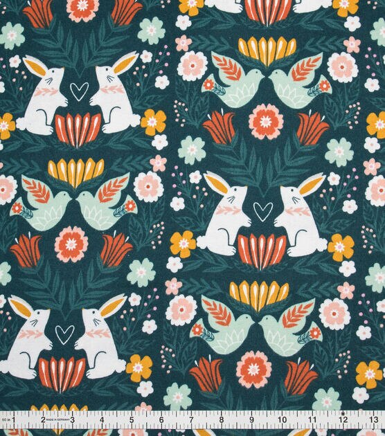 Bunnies & Doves Super Snuggle Flannel Fabric