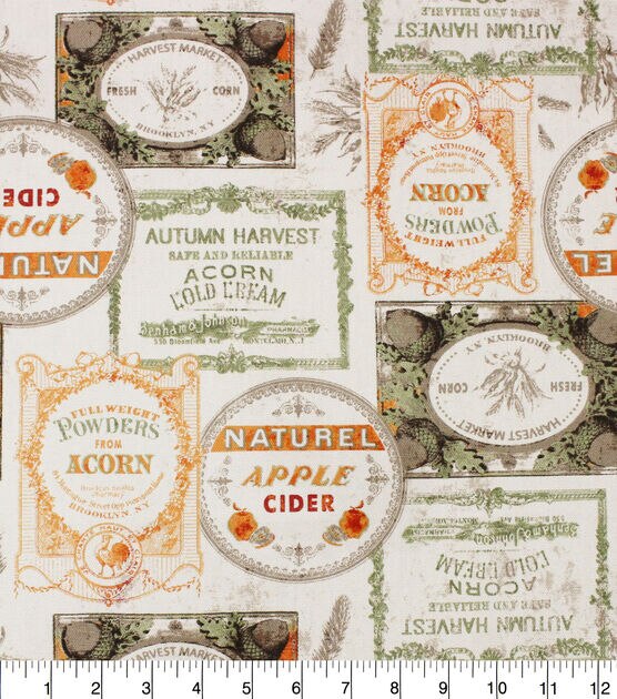 Richlooms Harvest Cider Cotton Canvas Fabric, , hi-res, image 2