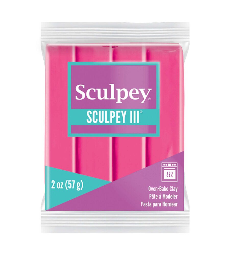 Sculpey 2oz Oven Bake Polymer Clay, Candy Pink, swatch