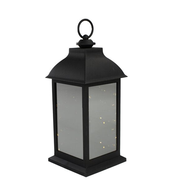 Northlight 12.4-Inch LED Battery Operated Lantern White Flickering